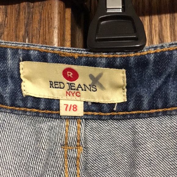 NWT Red Jeans NYC 7/8 Boyfriend distressed - Picture 5 of 8